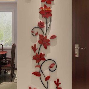 3D Rattan Flower Wall Murals for Living Room Bedroom Sofa Backdrop Tv Wall